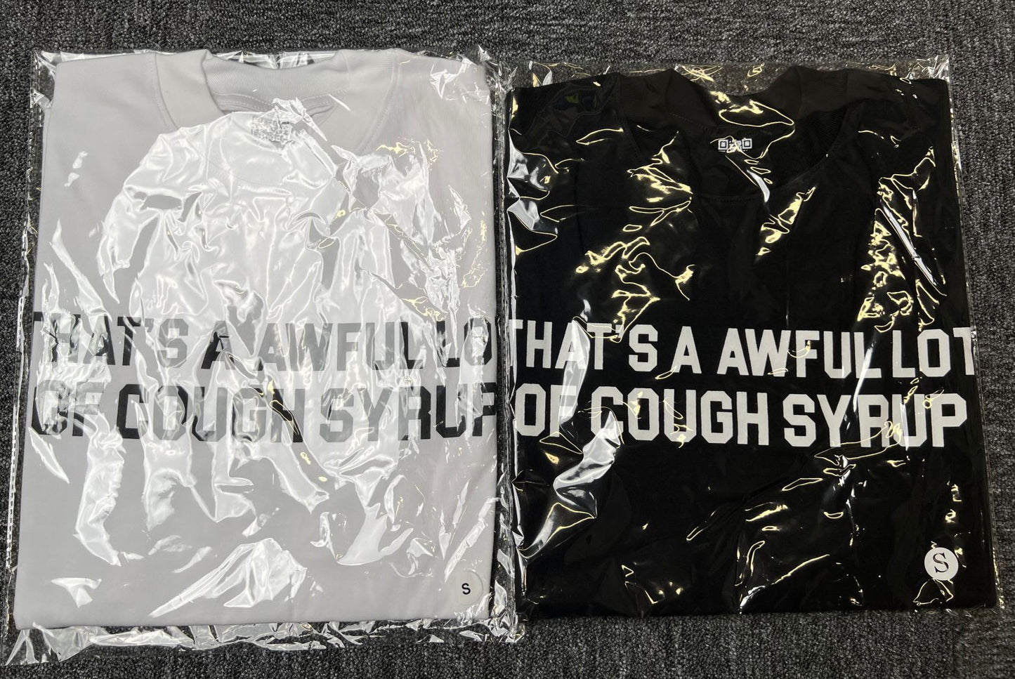 THAT'S AWFUL LOT OF COUGH SYRUP Crew Neck T-Shirt 100% Short Sleeve