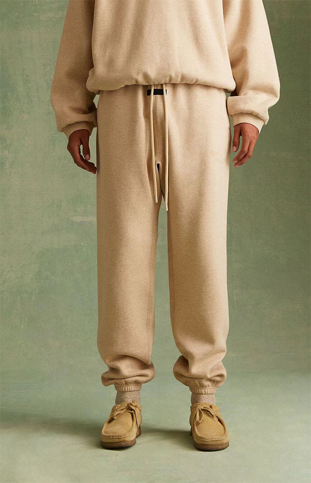 Ess*** Multi-Line Fog Silicone Letters Thickened Sports Casual Sweatpants Trousers