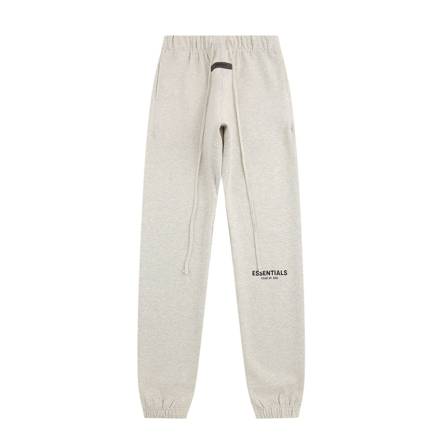 Top ESS **Fog Ankle-Tied Flocking Letter High Street Fleece-lined Loose Casual Sweatpants Trousers