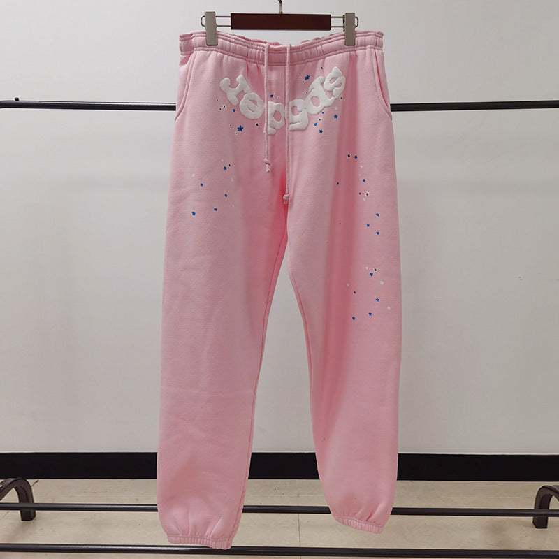 420 gsm 100% cotton spider sweater long pants sp5der