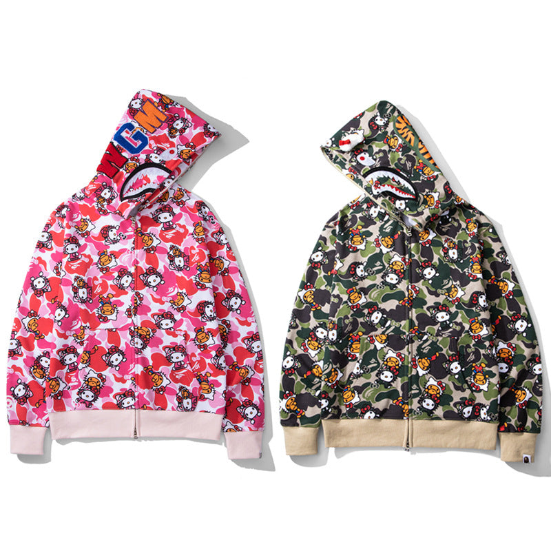 bape original 100% cotton hoodies for women and men