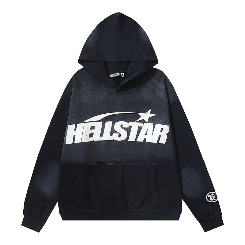 Part2-Hellstar Washed and Worn Hoodie Sweater Trousers Suit