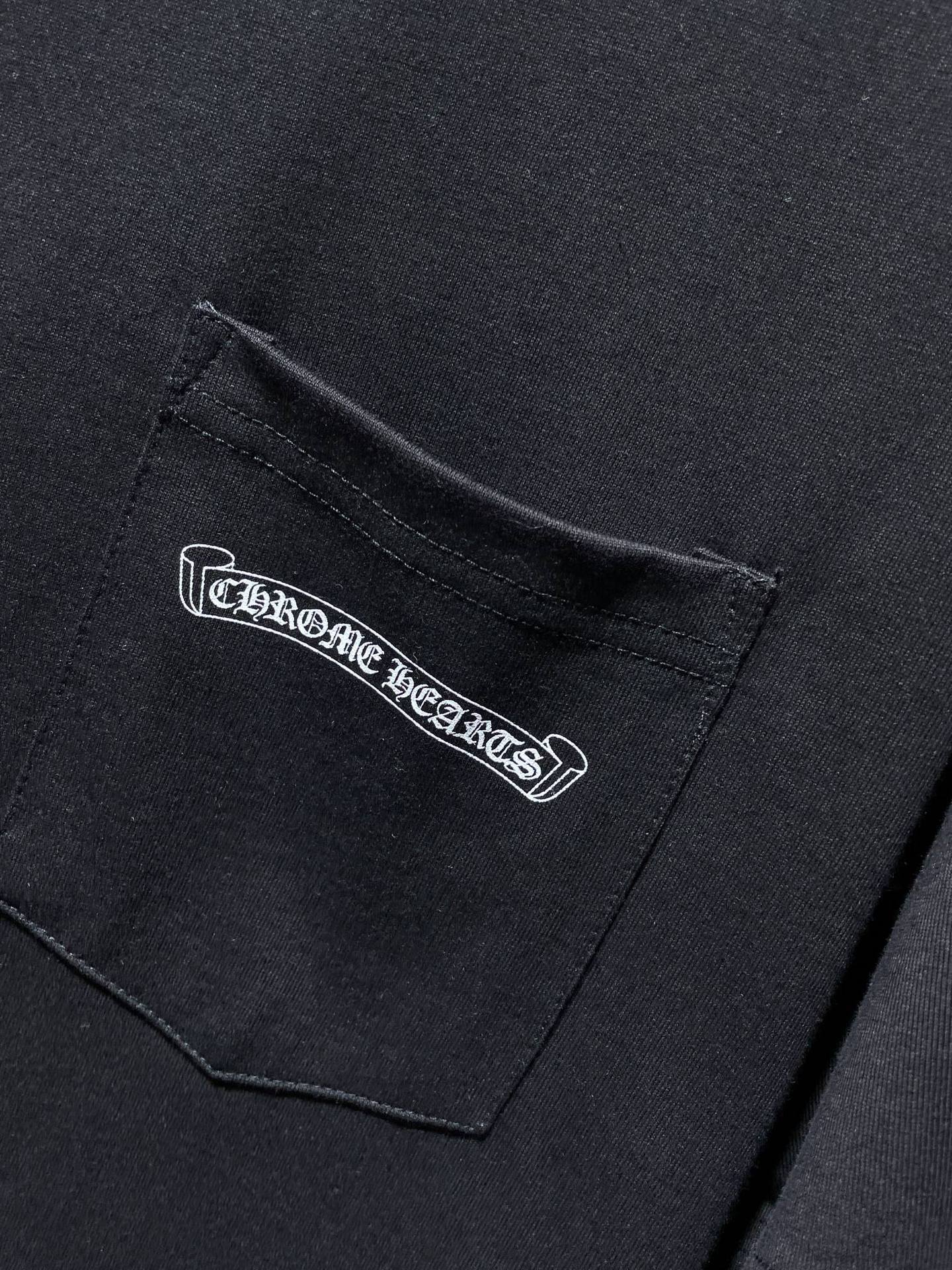 Chrome Hearts Letter Colorful Cross Flower Arm Double Yarn Short Sleeve T-Shirt for Men