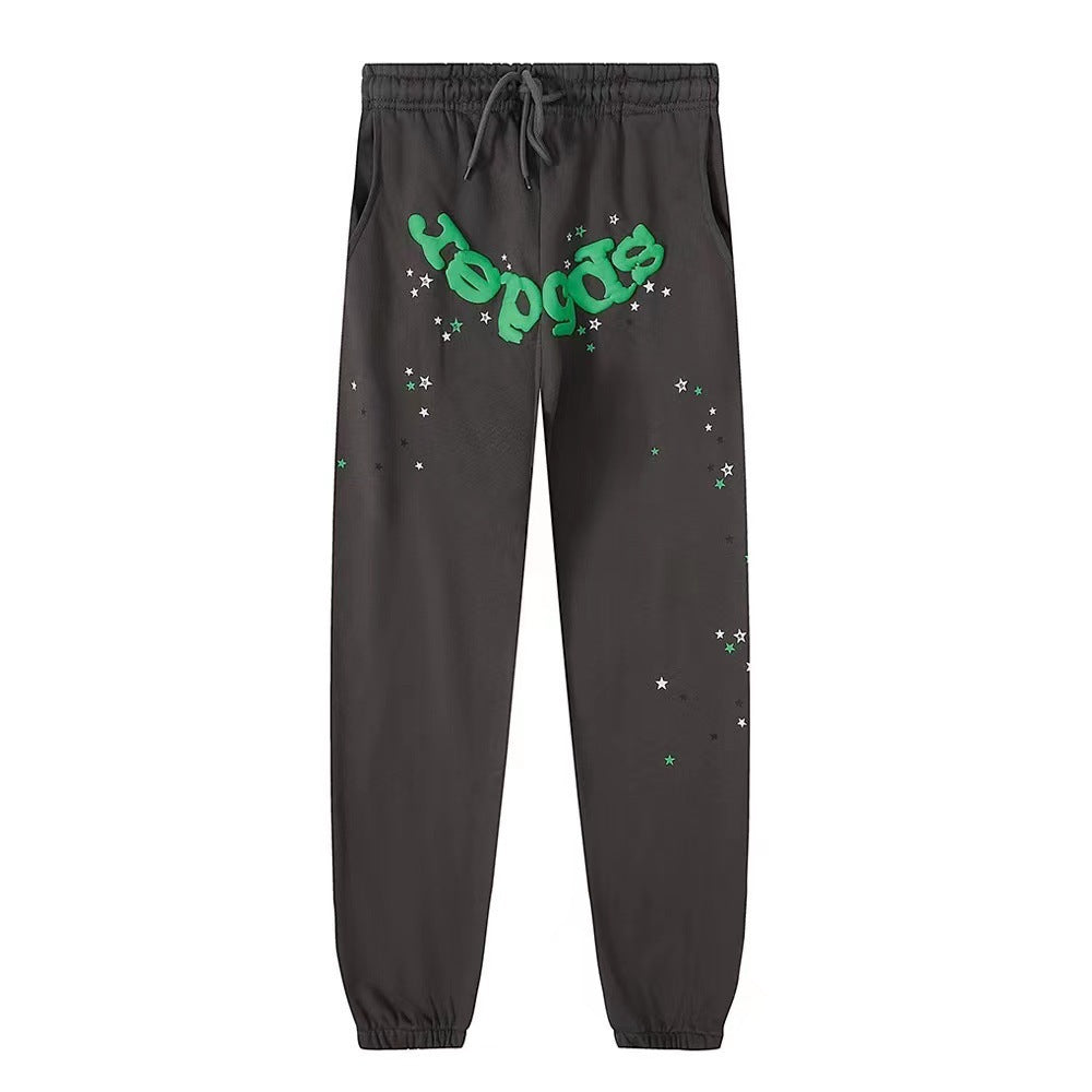 420 gsm 100% cotton spider sweater long pants sp5der