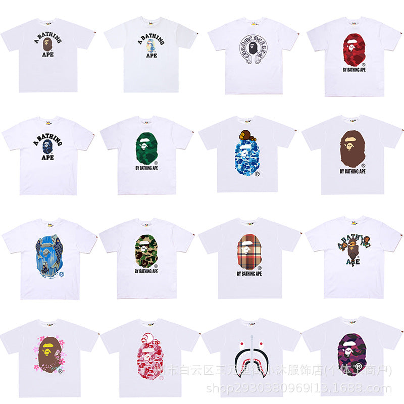 BP2002 Bape original quality 100% cotton street T shirt