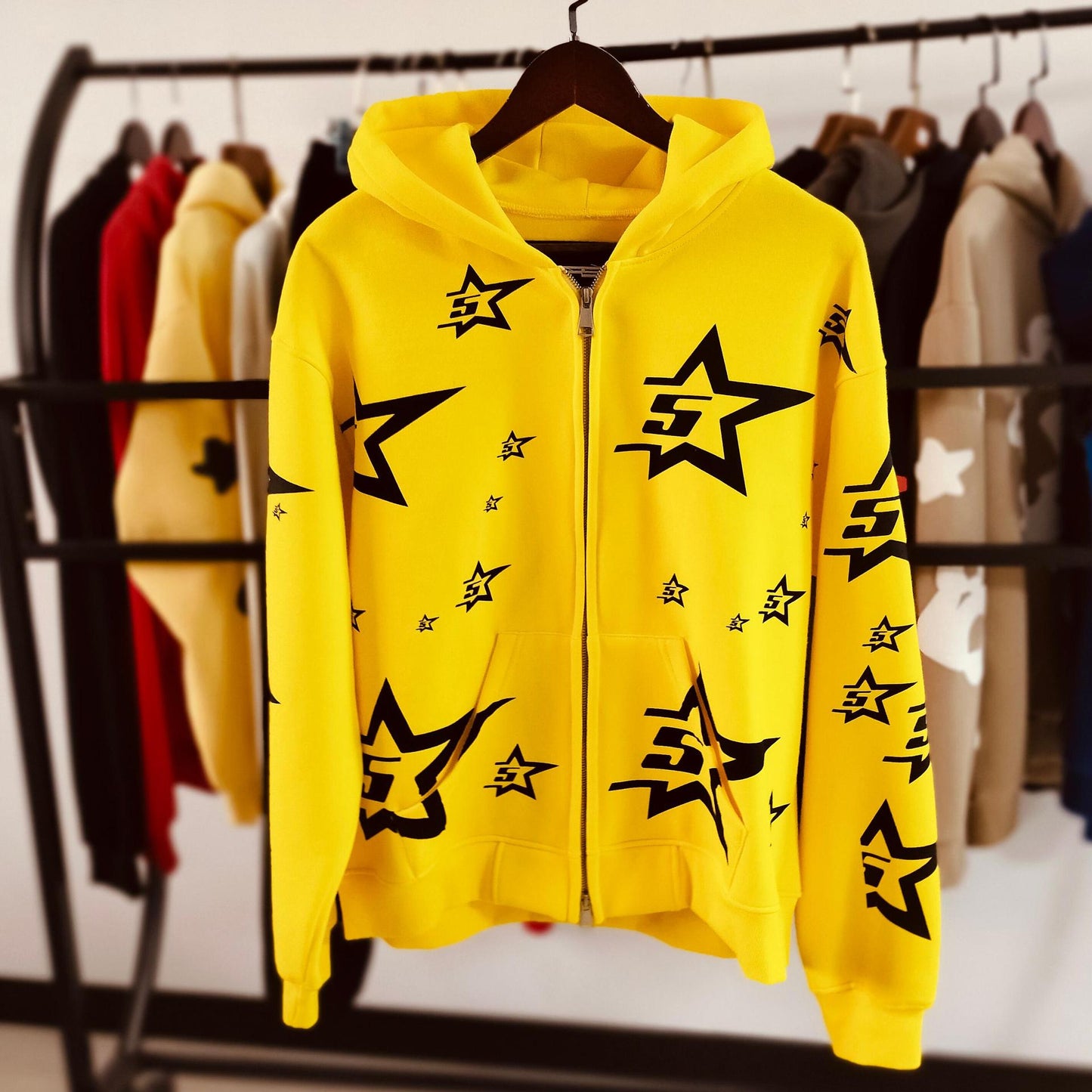 part2- 430gsm Sp5der Hoodies 100% Cotton Hoodie for men and women