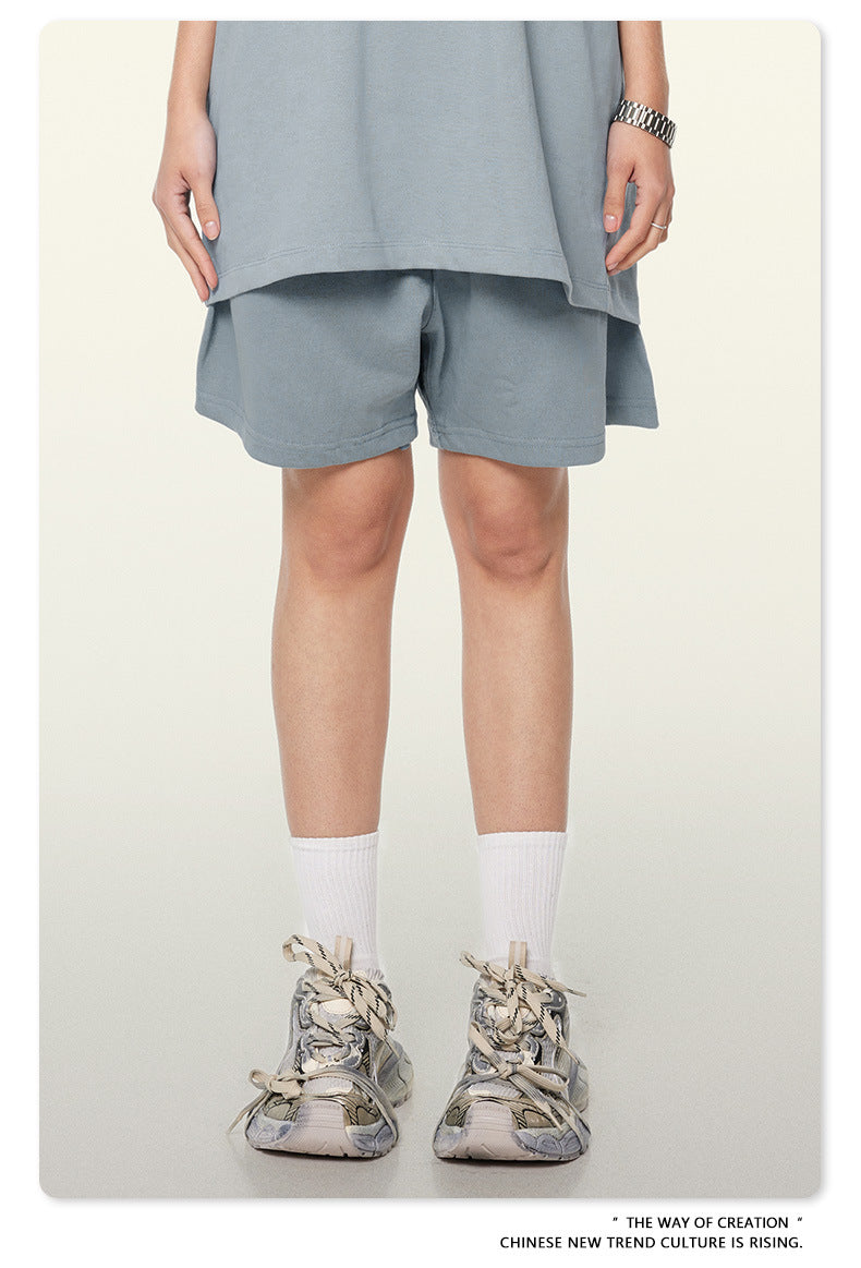 Be Men's 2024 Heavy Fog Teen Fashion Brand Men's Loose Cropped Pants Men's Sports Casual Shorts Summer