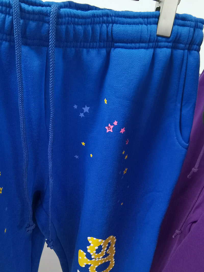 420 gsm 100% cotton spider sweater long pants sp5der