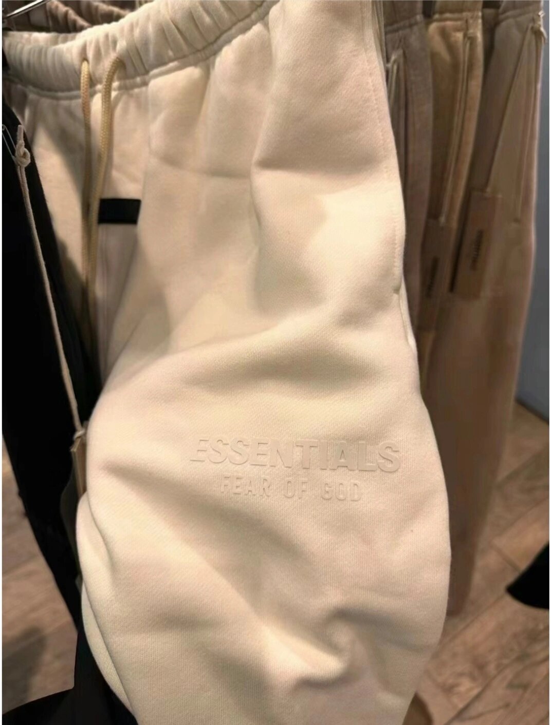 Ess*** Multi-Line Fog Silicone Letters Thickened Sports Casual Sweatpants Trousers