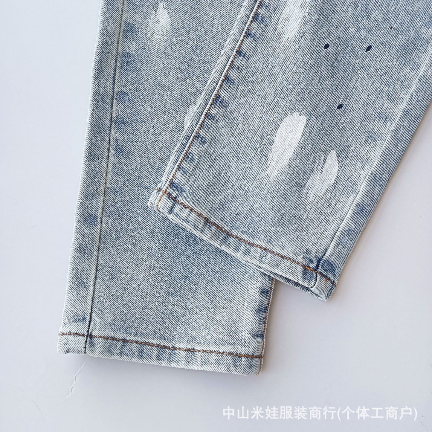 Pp6601 Purple Jeans American Style Hip Hop Ripped Jeans