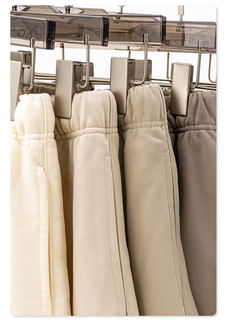 Be Men's 2024 Heavy Fog Teen Fashion Brand Men's Loose Cropped Pants Men's Sports Casual Shorts Summer