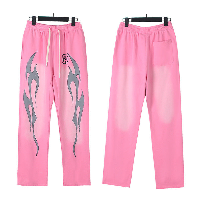 Part2-Hellstar Washed and Worn Hoodie Sweater Trousers Suit