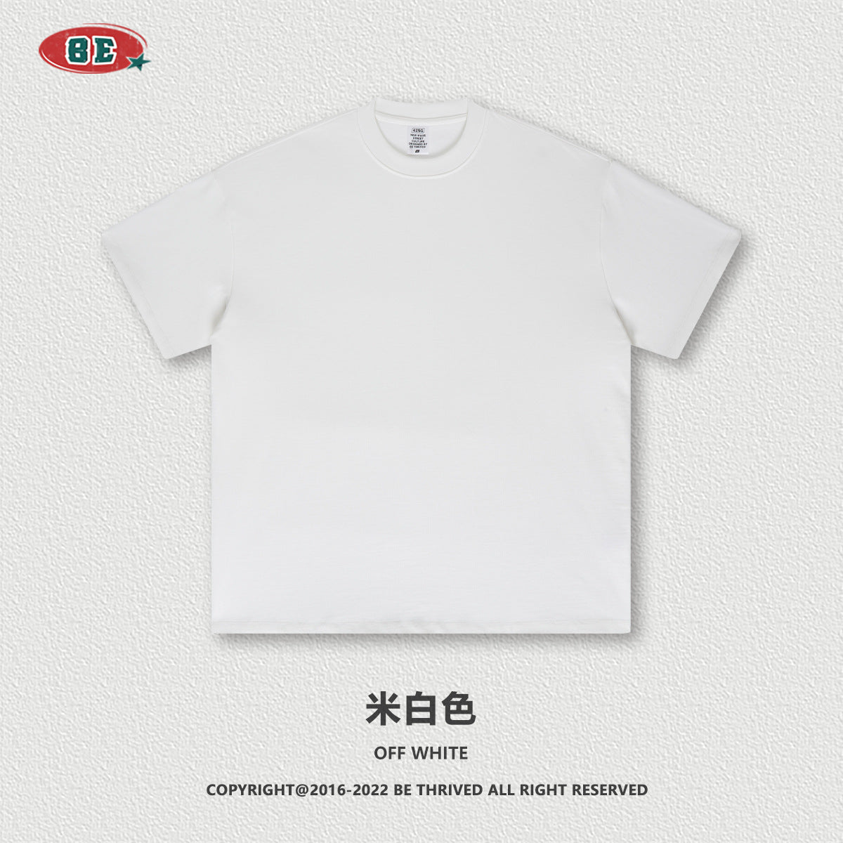 Be Men's 2024 Bashi Cotton T-shirt Heavy Loose Teen Short-Sleeved Men's T Summer Fashion Brand Short Sleeve T-shirt Men's