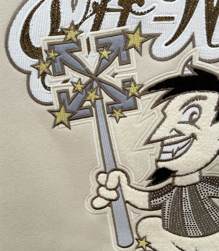 Off-White Patchwork Baseball Jacket Unisex Youth Street Fashion Jacket Coat