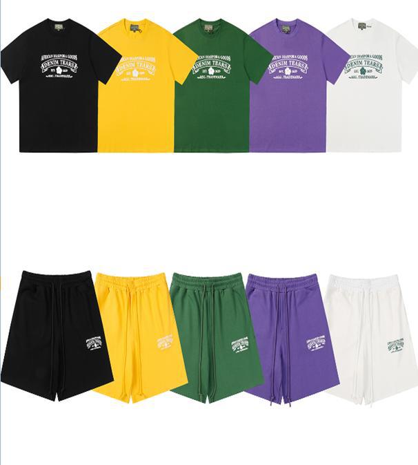 DENIMTEARS Kapok Foam Printed Trendy Brand Sweatshirt and Sweatpants Casual Hoodie Unisex Sports Set