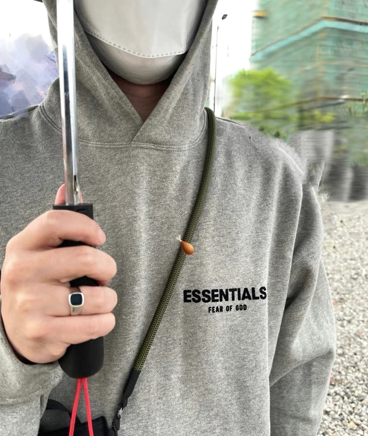 Top 1:1 Stock X Essentials Fog Fleece Thermal Hoodie Hoodie
