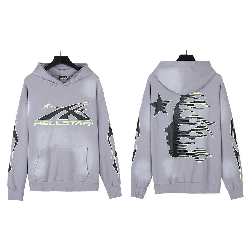 Part3-Hellstar Washed and Worn Hoodie Sweater Trousers Suit