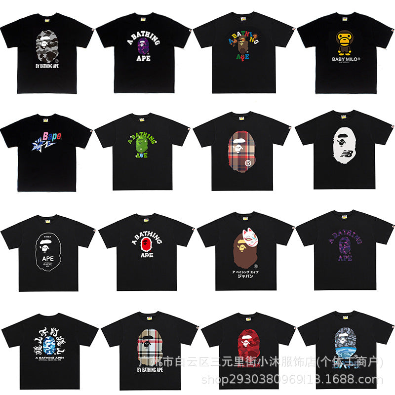 BP2002 Bape original quality 100% cotton street T shirt