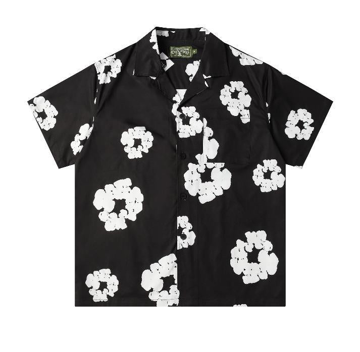 380gsm Denim tears Puff Print Sweatshirt and Sweatpants Casual Hoodie Men's and Women's Sports Suit