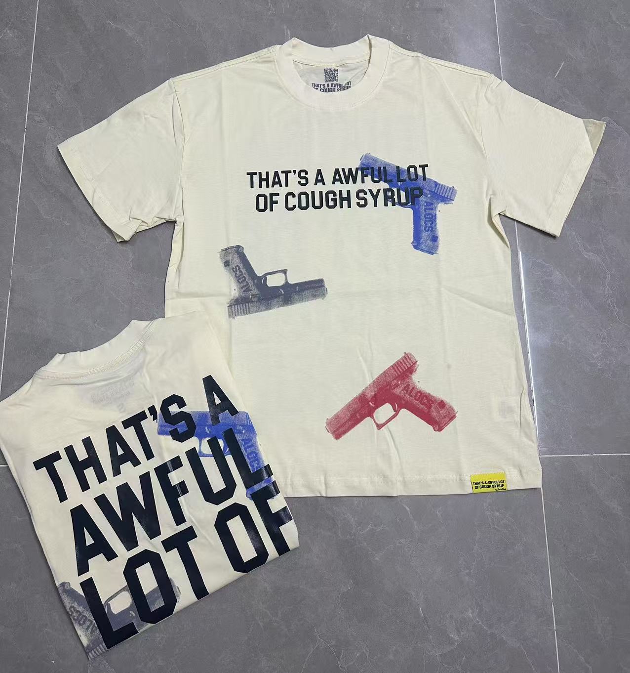 THAT'S A AWFUL LOT OF COUGH SYRUP pure cotton T-shirt