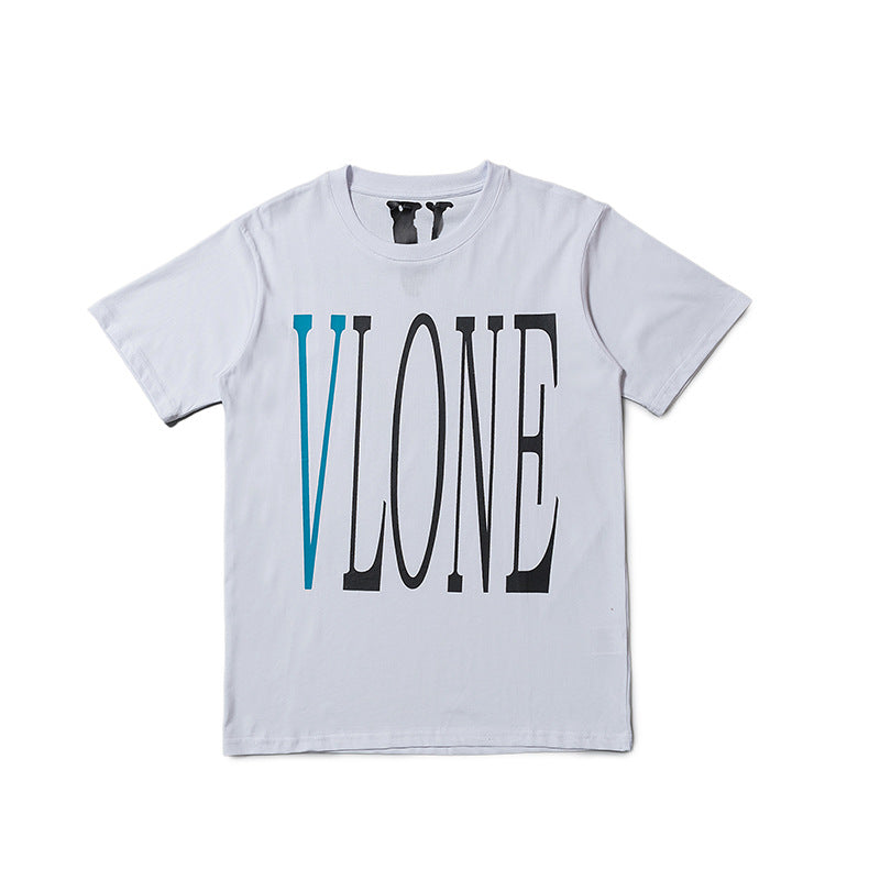 Wholesale Same style as wang yibo lone Short-sleeved with a large back v Reflective Rhinestone Devil Angel Couple Outfit Loose Fit T Shirt