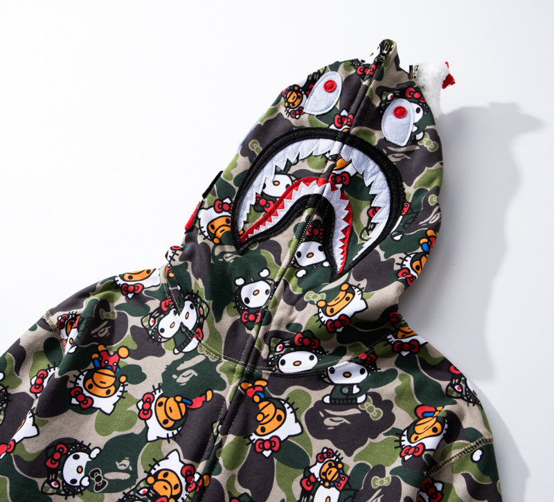 bape original 100% cotton hoodies for women and men