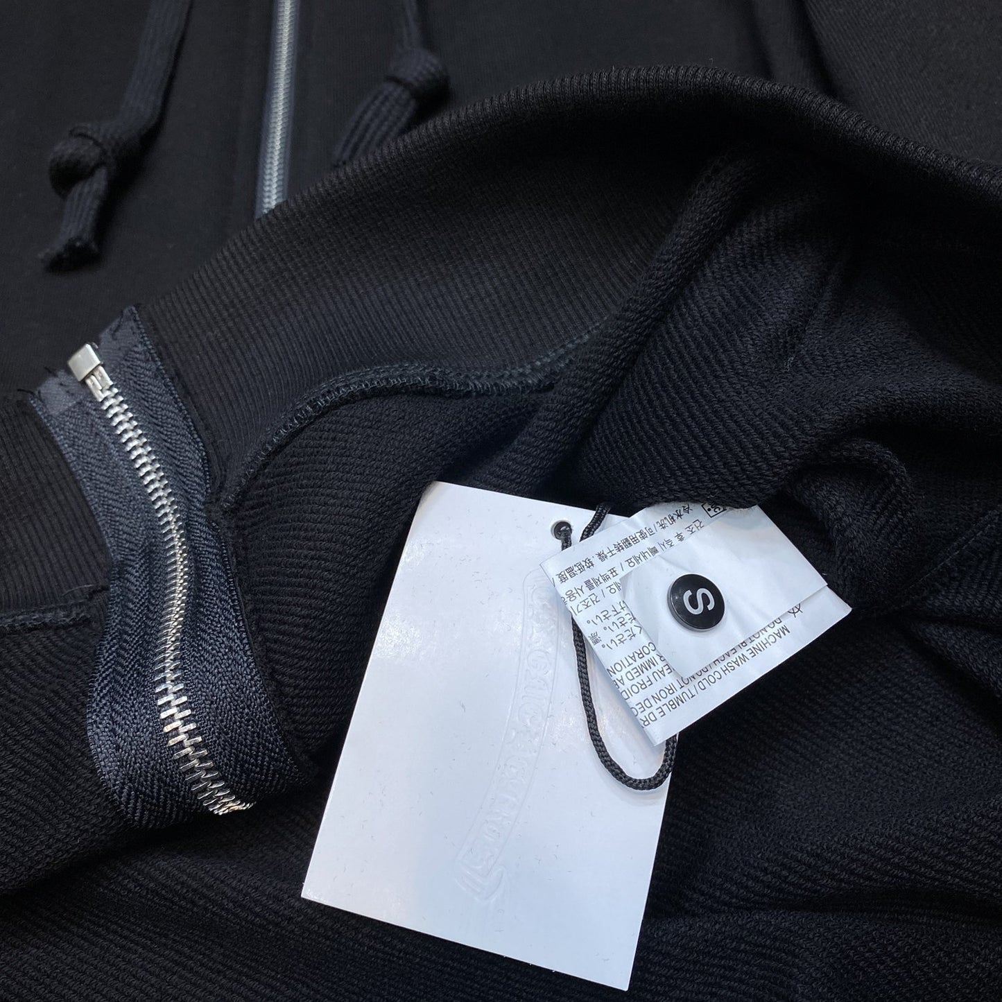 Cross-border Crow Chrome Heart Reel logo Minimalist Hooded Sweatshirt Men's and Women's Zipper Hoodie Cardigan