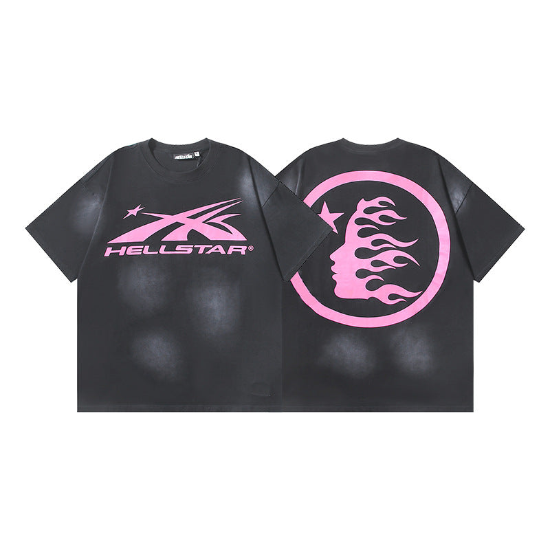 2024 SS Hell starLoose Pullover Short Sleeve T-shirt Green Less