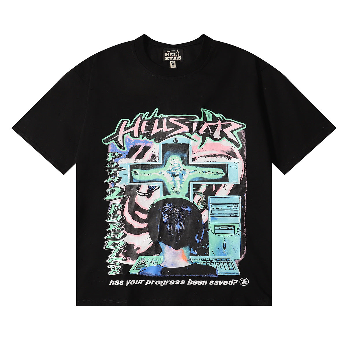 HS6001-1 Hellstar 100% cotton NFC short T shirt  for men